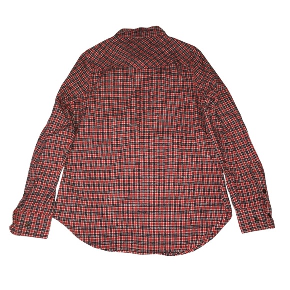 RQQBA Red Plaid Button Down Brushed Flannel Shirt - Women’s Small NWT - Picture 6 of 10